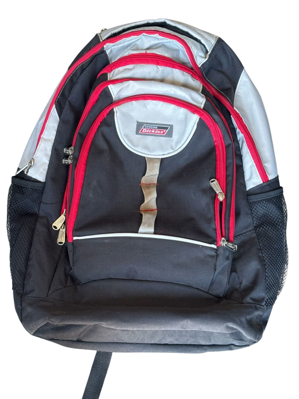 Dickies Retro Men's Black & Red Multi-Pocket Backpack NICE Y2K